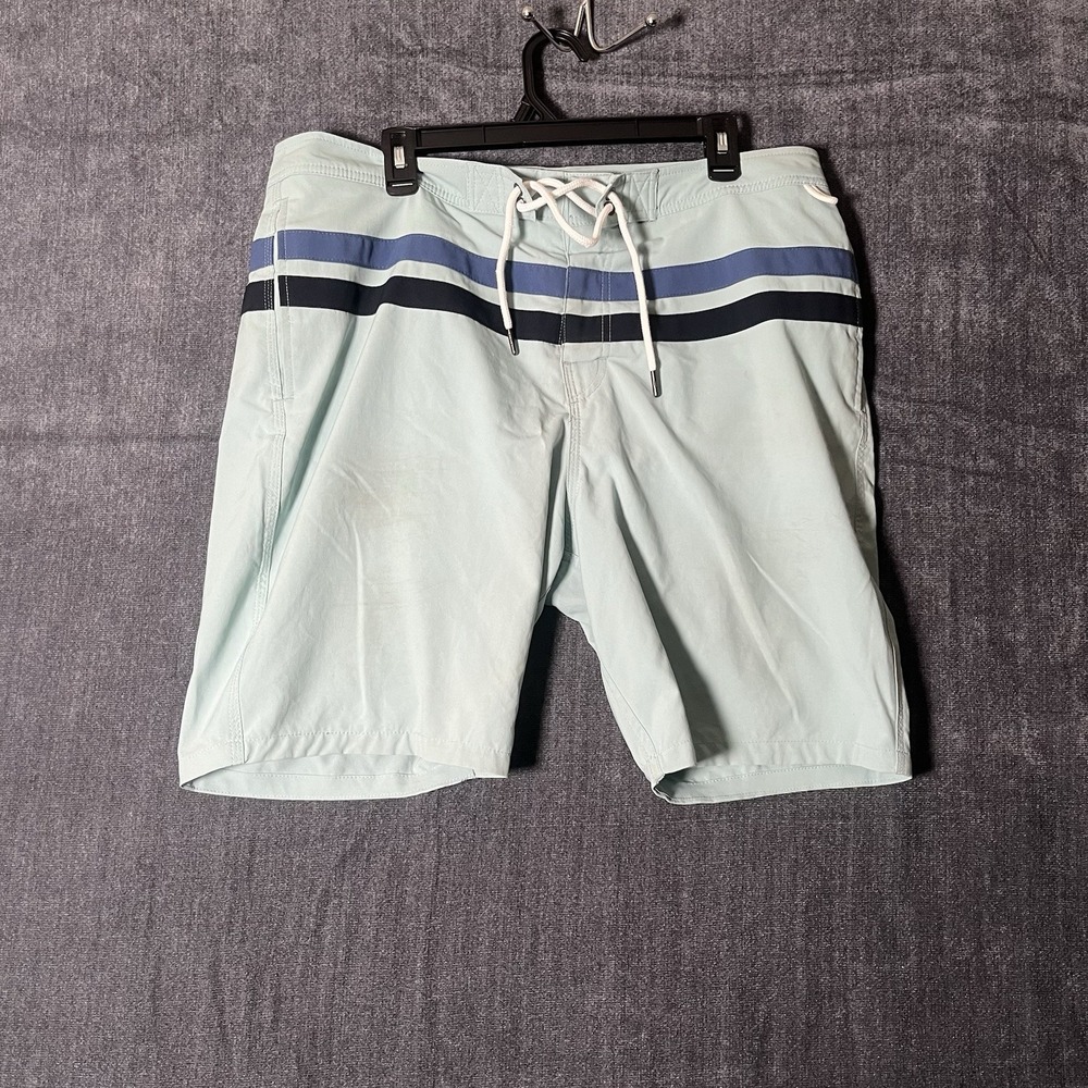 Abercrombie & Fitch Swimwear Men 36 Color Block Stripe Boardshorts Surf Trunks